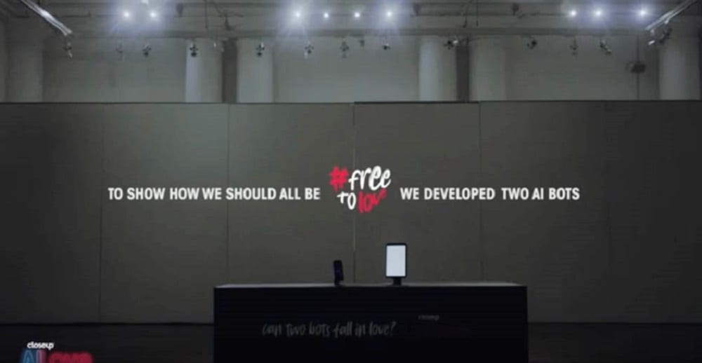 Closeup и MullenLowe Singapore провели уникальный эксперимент, чтобы проверить, могут ли два чат-бота влюбиться