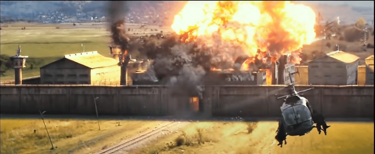 Захватывающие сцены из фильмов, снятые с помощью дронов