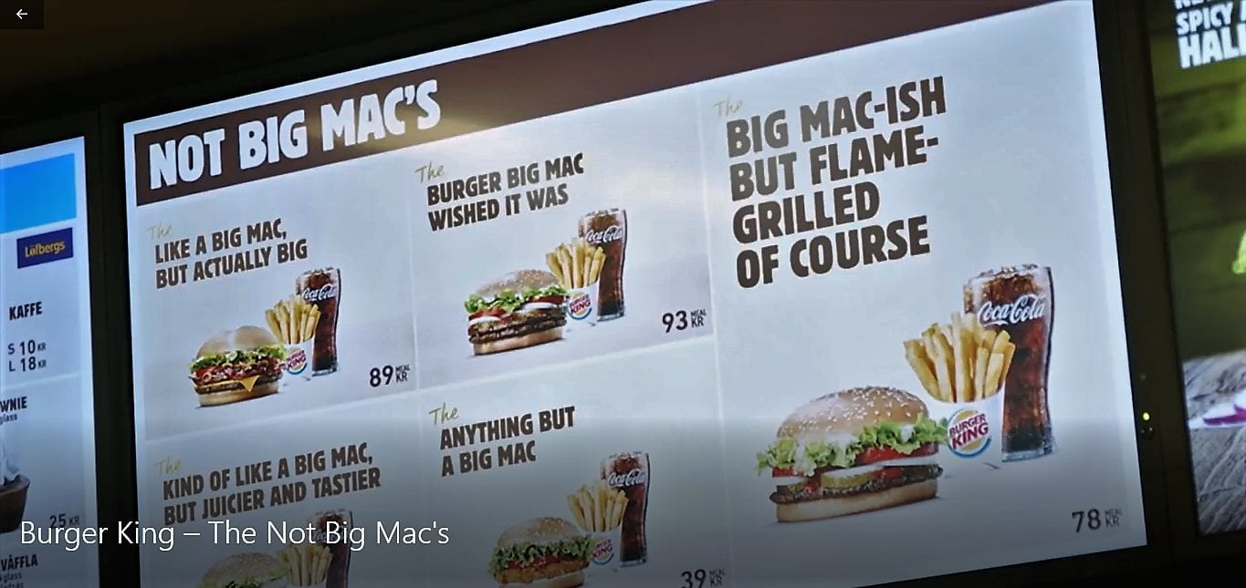 Вкусные НеБигМаки. Burger King шутит над McDonald’s