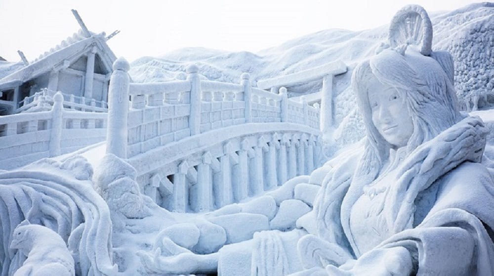 В Японии открылся  70-го фестиваль снежной скульптуры