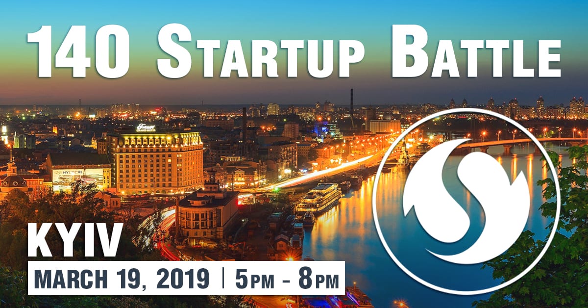 У березні в Києві влаштують 140 Startup Battle