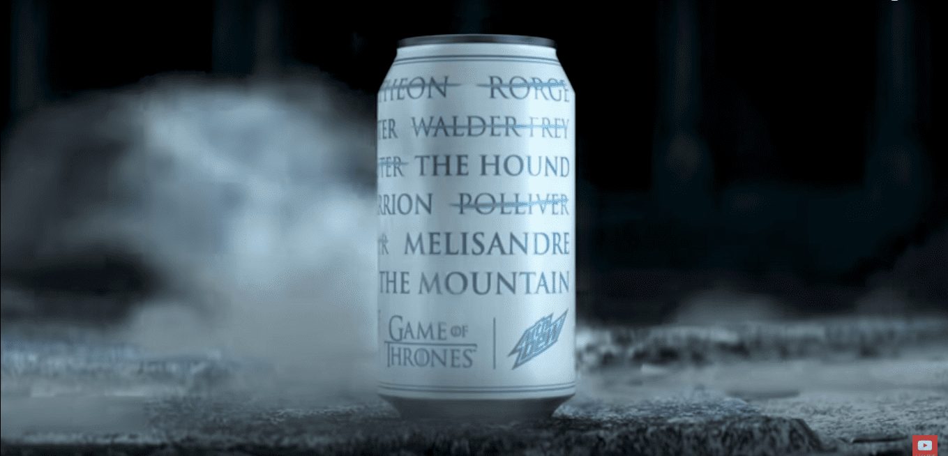 Mountain Dew выпустил серию напитков в банках без имени