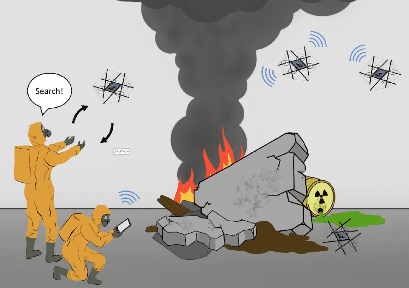 В США робота новой конструкции в ходе испытаний сбросили с вертолета.