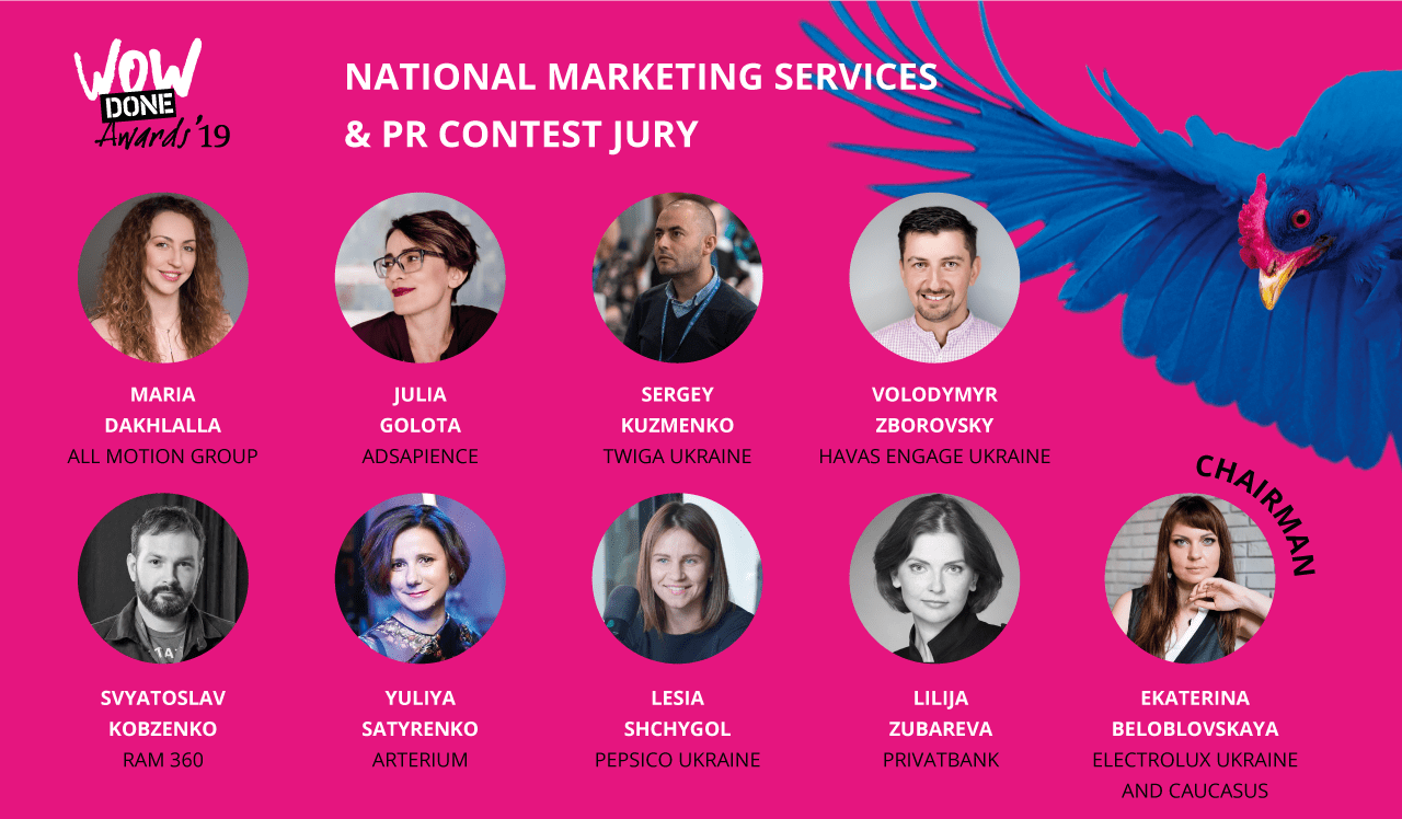 WOW DONE AWARDS 2019 оголошує команду суддів національного конкурсу маркетингових сервісів та PR