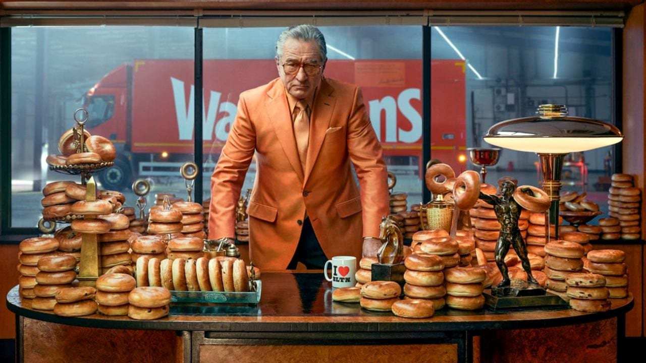 Роберт Де Ниро сыграл криминального авторитета в рекламе бейглов