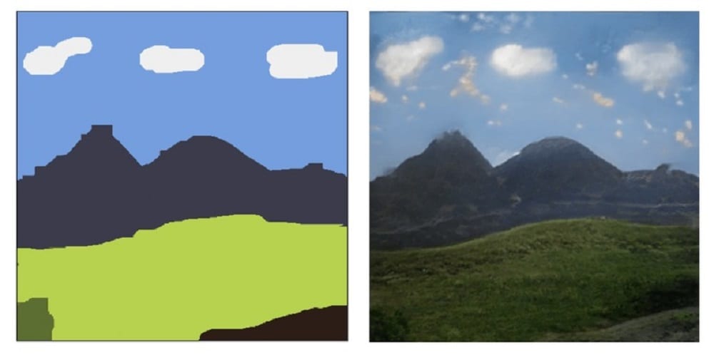 Искусственный интеллект превращает схематические рисунки в натуралистичные пейзажи