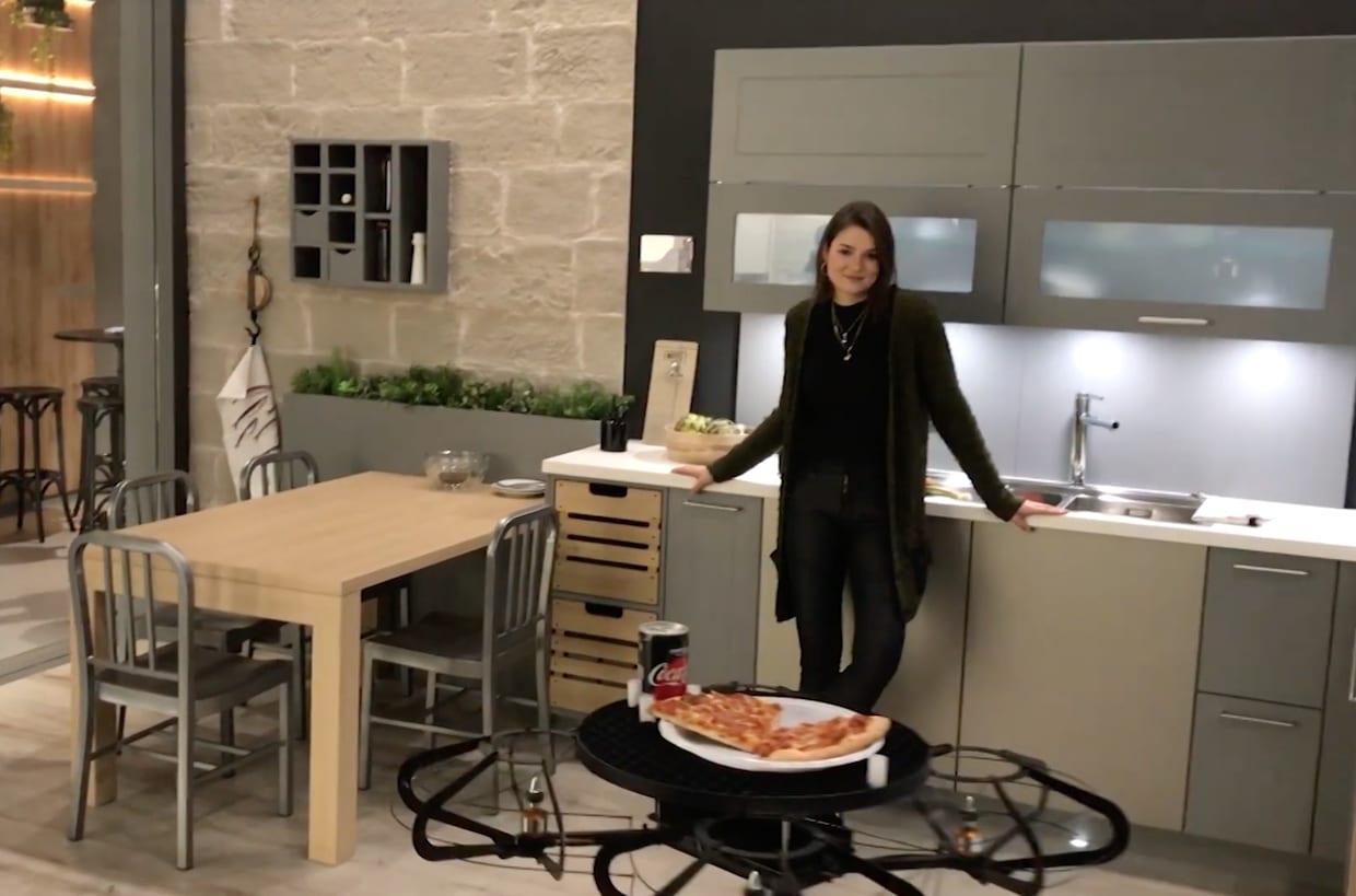 В Германии представили дрон-поднос для умного дома