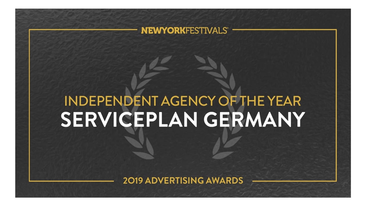 В активе Serviceplan 24 награды и статус Независимого агентства года New York Festivals Advertising Awards