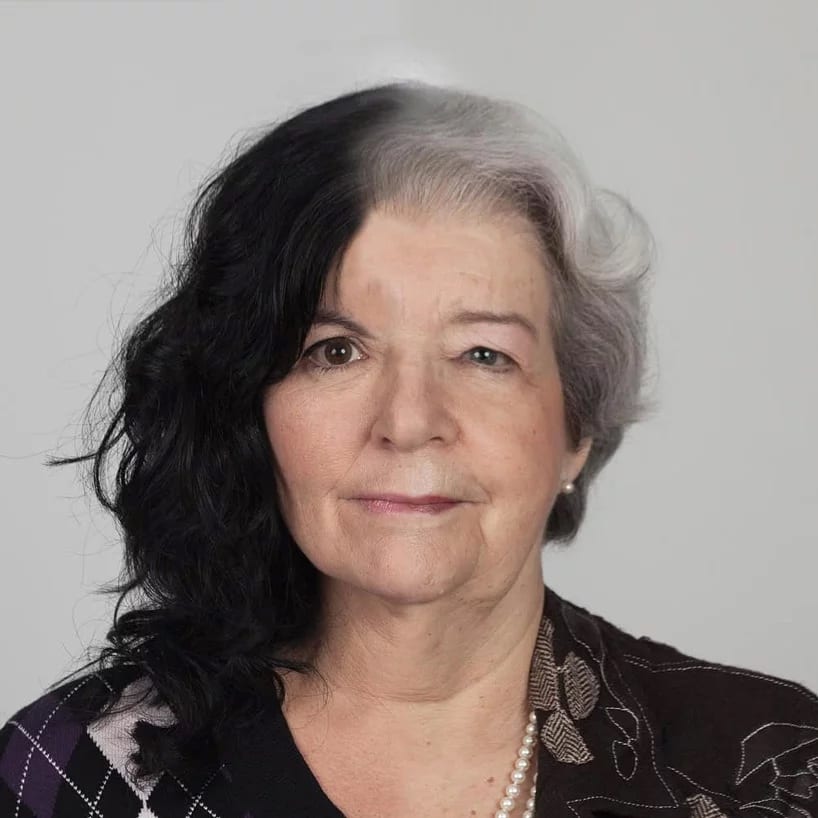 Серия «Генетических портретов» фотографа Ульрика Коллетта «сшивает» половинки родственников