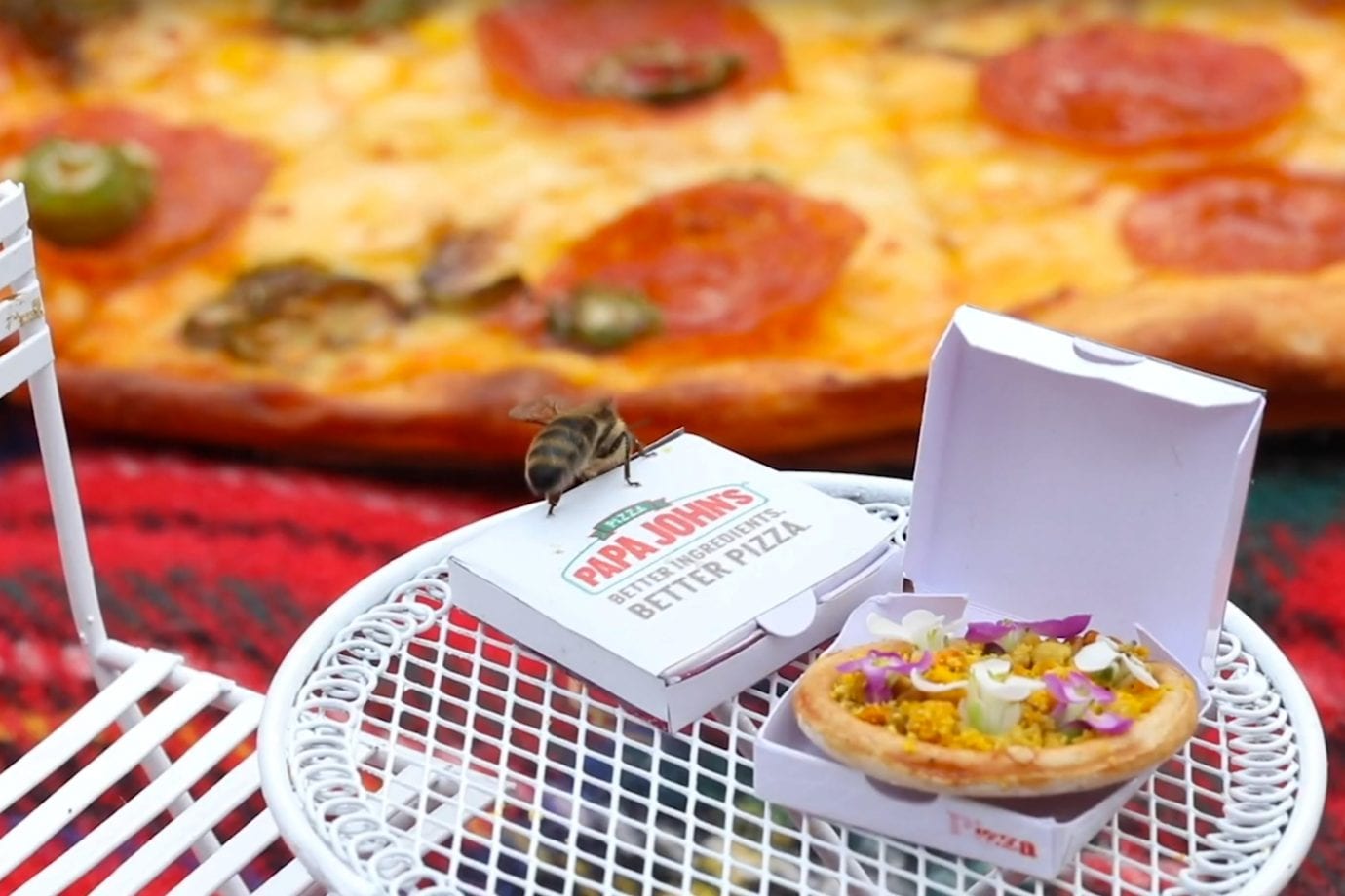 Эко-кампания пиццерии Papa John’s: «Не будет пчел – не будет и пиццы»