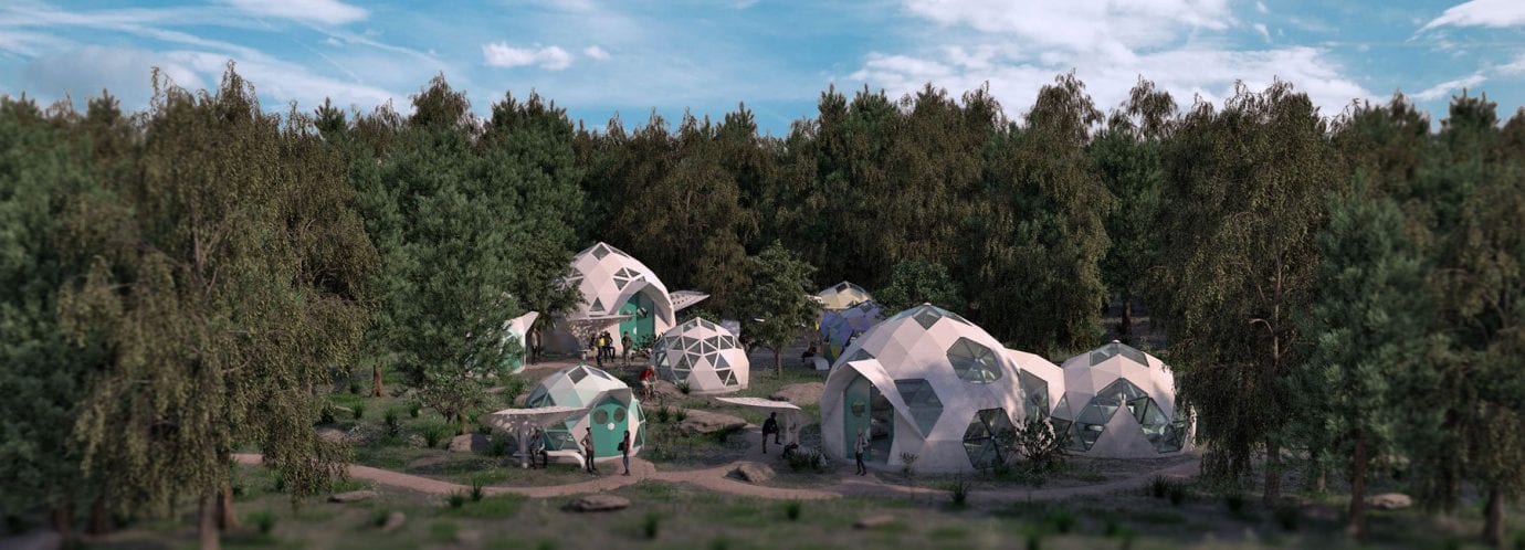 Биокерамические купола для бездомных, способные прослужить 500 лет