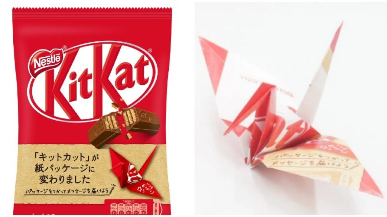 KitKat выпустит в Японии бумажную упаковку-оригами