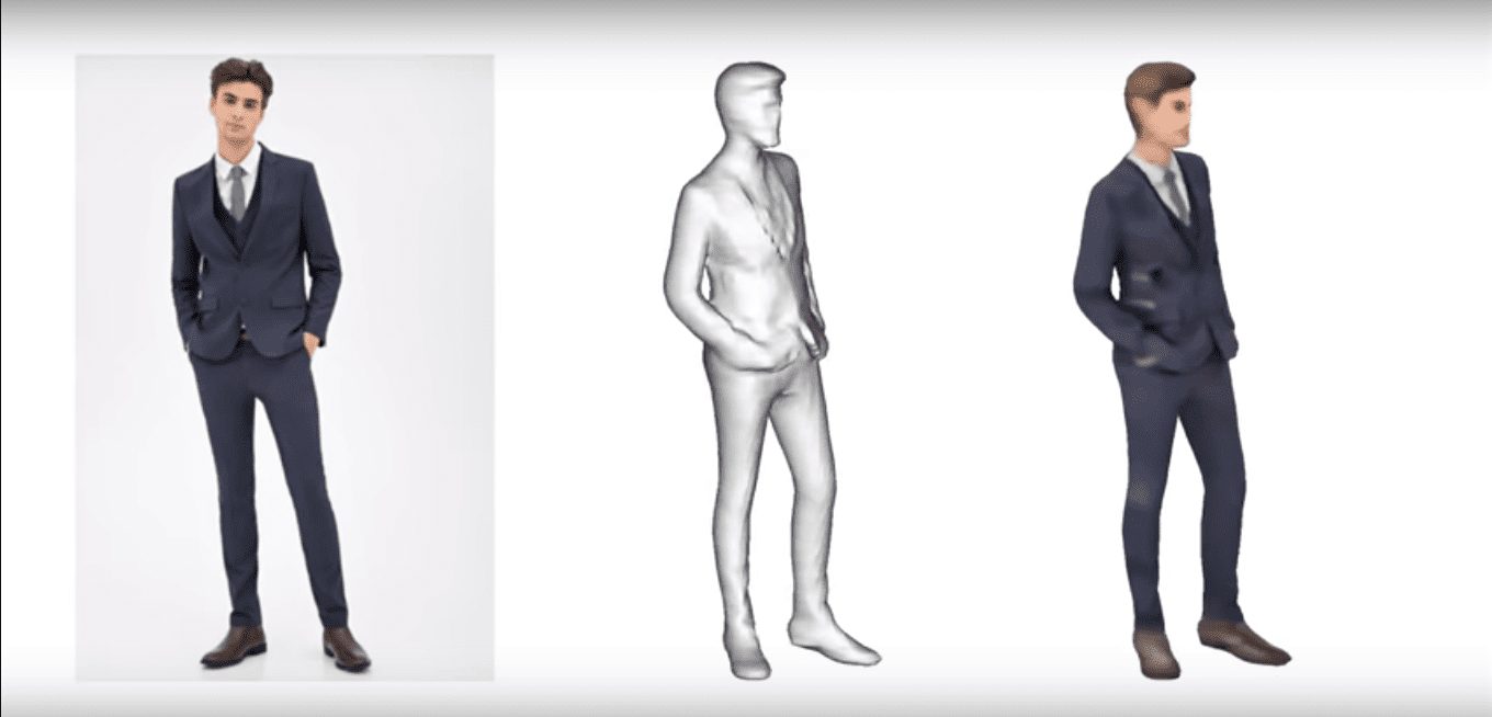 Нейросеть воссоздала фигуру человека по фотографии