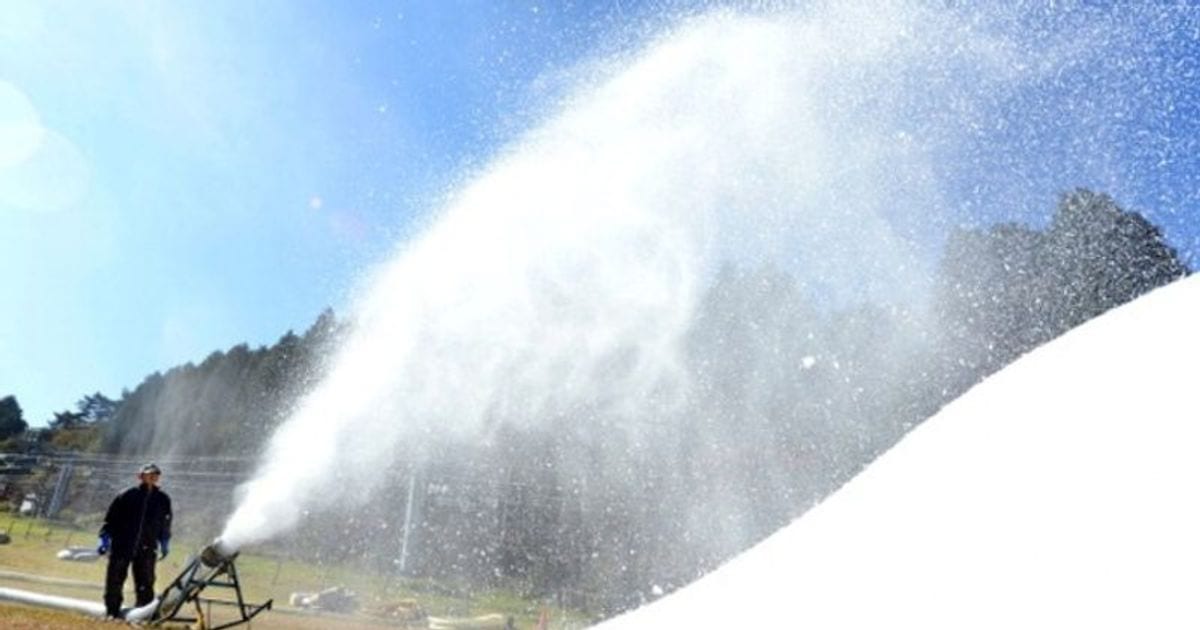 Искусственный снег для Олимпиады в Токио: неудачная репетиция