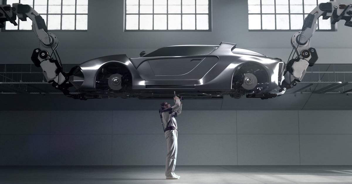 Что общего у работников Hyundai и ракообразных? Экзоскелеты