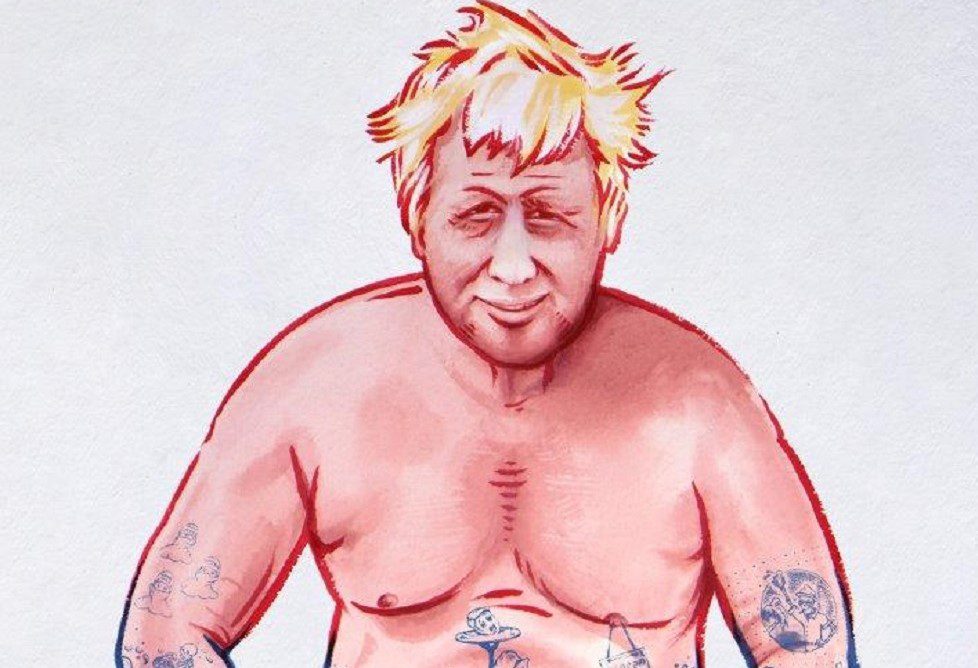 В галерею AR-приложения «Шрамы демократии» добавлен портрет Бориса Джонсона