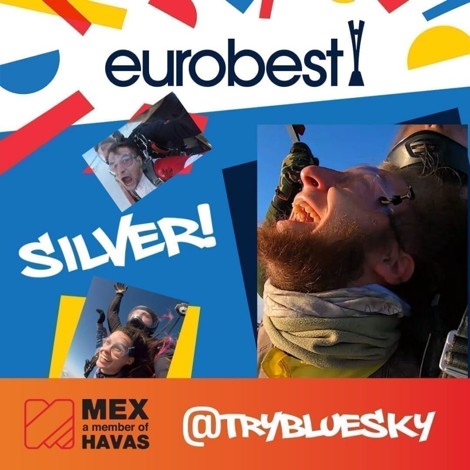 7 грудня MEX a member of HAVAS отримала срібло на Eurobest за кейс TryBlueSky
