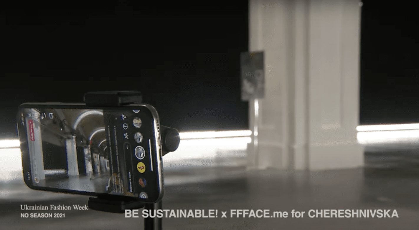 Бренд CHERESHNIVSKA та діджитал-студія FFFACE представили перше в Україні fashion-шоу з AR-декораціями
