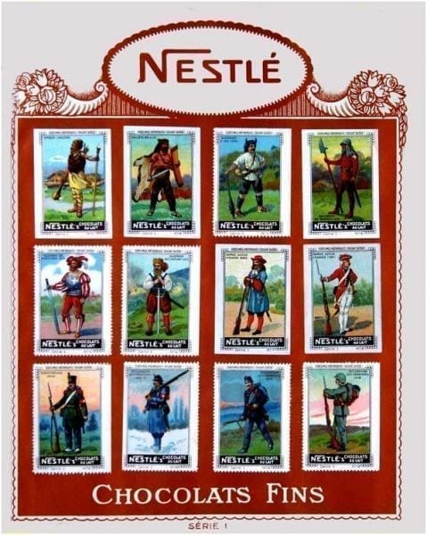 Поштові марки Nestle