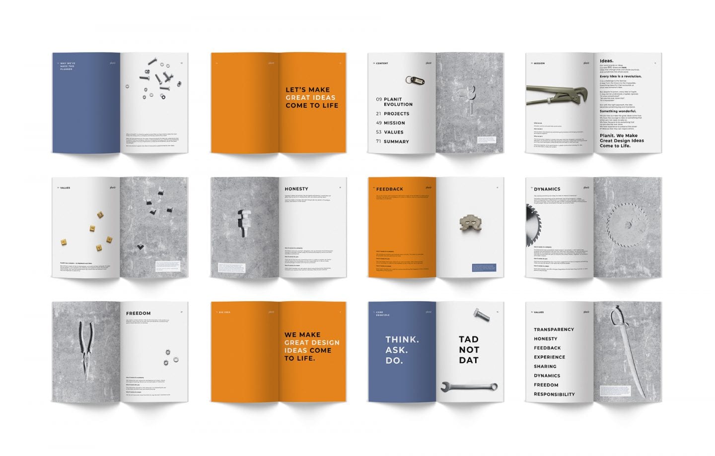 Arriba! розробили «бетонну» айдентику для PLANIT