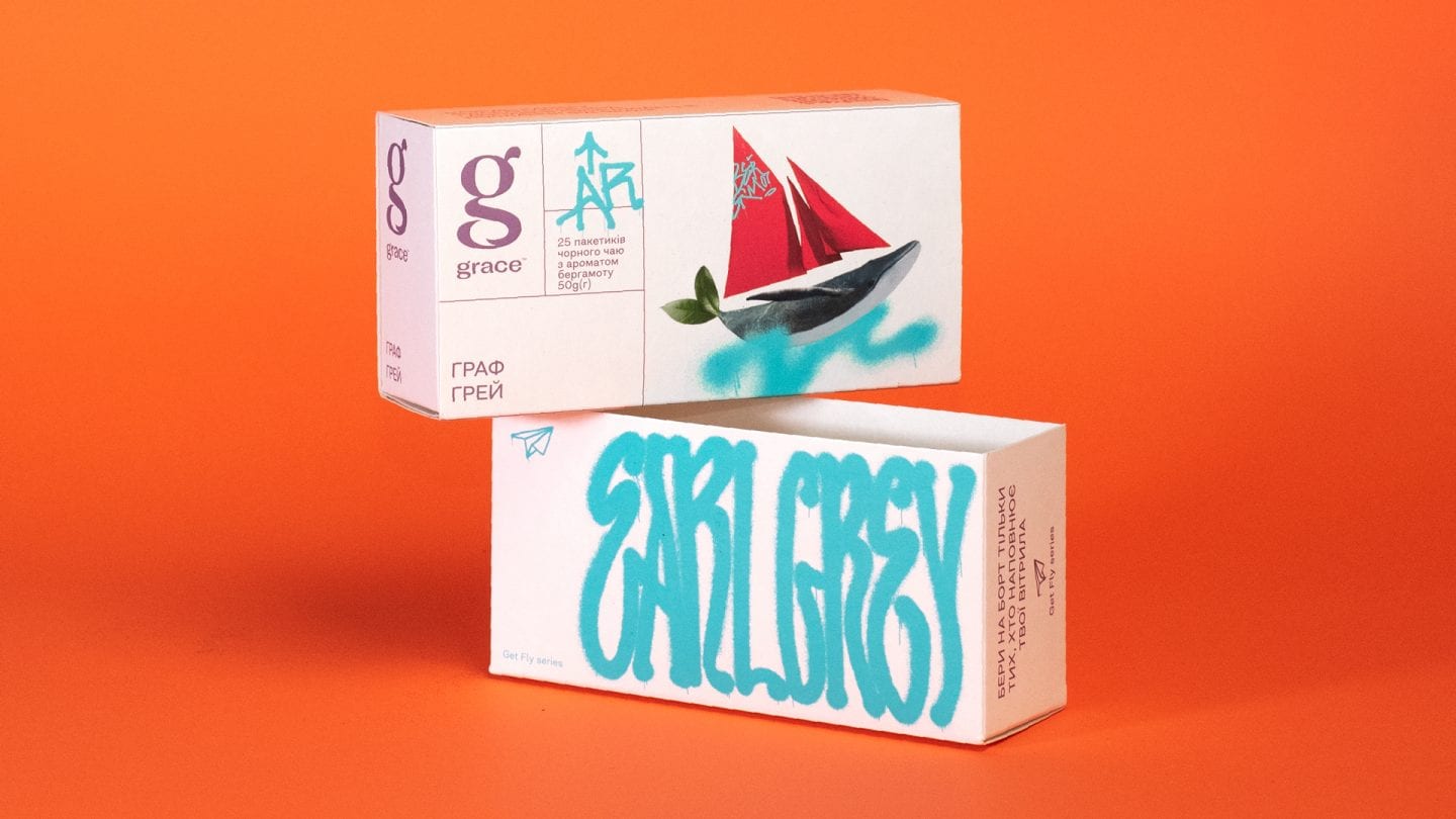 Ребрендинг для чаю grace від banda