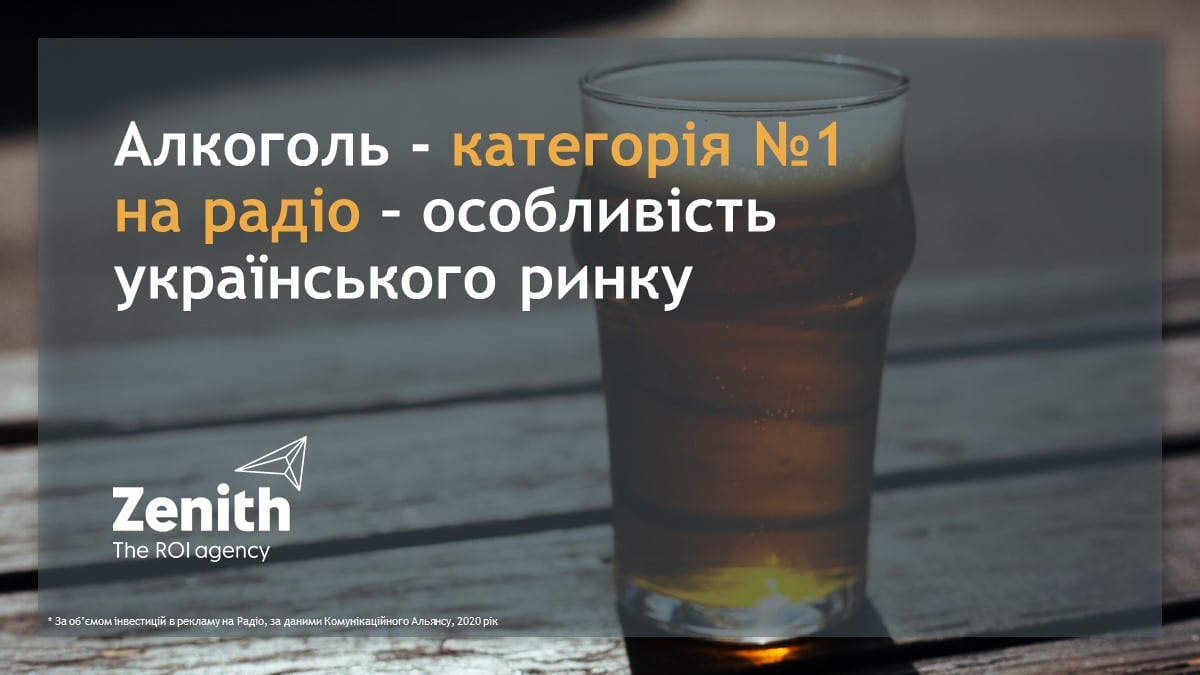 Алкоголь – категорія №1 на радіо – особливість українського ринку