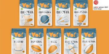 Агенція Nos отримала нагороду Red Dot Design Award 2021 за брендинг органічного продукту Vo!