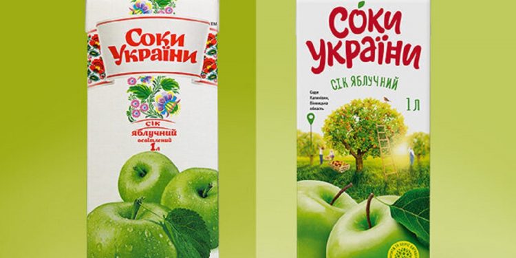 Відмовилися від вишиванки: ребрендинг «Соки України»
