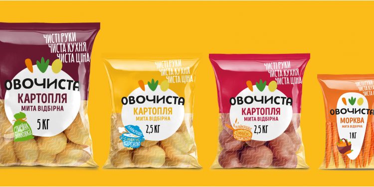 Чистий дизайн для бренду «Овочиста» від Doris Advertising
