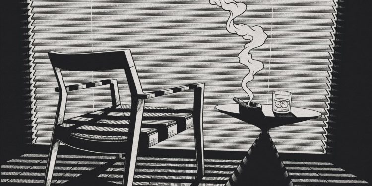 Мартін Резнік привносить в ілюстрації дизайну меблів нотку фільму нуар