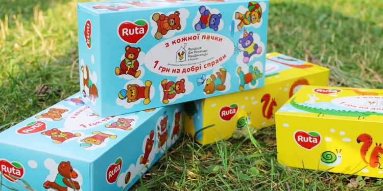 1 грн на добрі справи. Благодійна акція від ТМ Ruta для БО «Фундація Дім Рональда МакДональда»