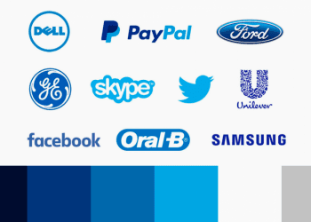 Сині логотипи: значення та приклади