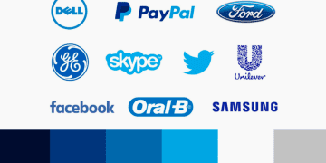 Сині логотипи: значення та приклади