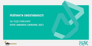 Рейтинги ефективності за підсумками Effie Awards Ukraine 2021