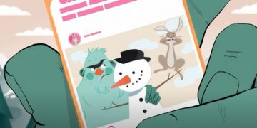 Бігфут зменшує свій вуглецевий слід у мультфільмі Veganuary