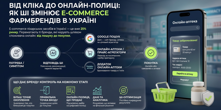 Від кліка до онлайн-полиці: як ШІ змінює E-commerce фармбрендів в Україні