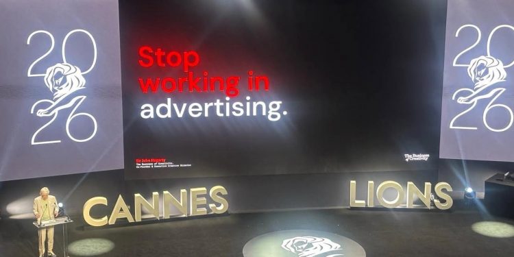 Sir John Hegarty на Cannes Lions 2026